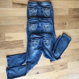 Apt 9 embellished bootleg jeans- 3 Pairs!
